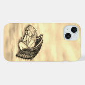 眠る天使が天国雲 iPhoneケース (裏面横)