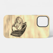 眠る天使が天国雲 iPhoneケース (裏面横)