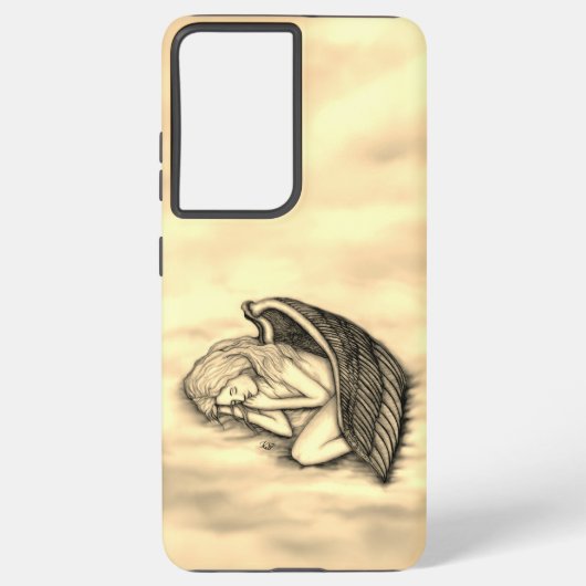 眠る天使が天国雲 SAMSUNG GALAXYケース (裏面)