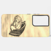 眠る天使が天国雲 SAMSUNG GALAXYケース (裏面横)