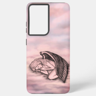 眠る天使が天国雲 SAMSUNG GALAXY S21+ケース