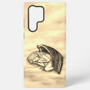眠る天使が天国雲 SAMSUNG GALAXY S22 ULTRAケース
