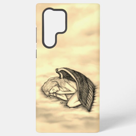 眠る天使が天国雲 SAMSUNG GALAXYケース (裏面)