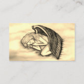 眠る天使の天国雲金ゴールドデザイン 名刺 (裏面)