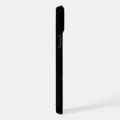 眠る天使の黒と緑のデザイン iPhoneケース (右側面)
