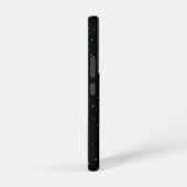 眠る天使の黒と緑のデザイン SAMSUNG GALAXYケース (右側面)