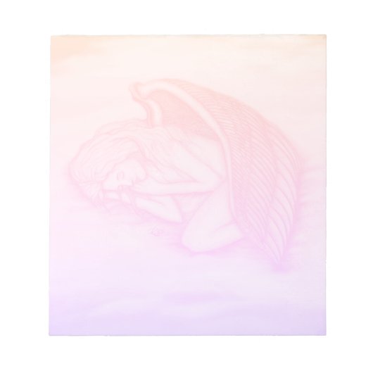 眠る天使 ノートパッド (正面)