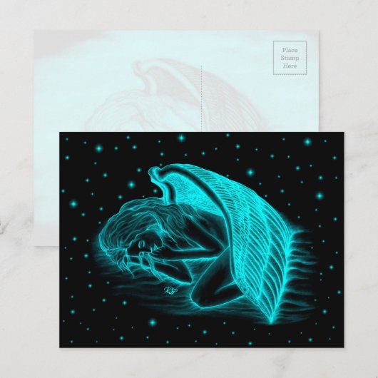 眠る天使 ポストカード (正面/裏面)