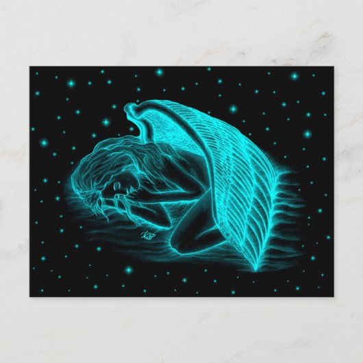 眠る天使 ポストカード (正面)