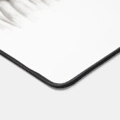 眠る天使、白黒デザイン デスクマット (コーナー)