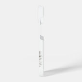 眠る天使、白黒デザイン iPhoneケース (左側面)