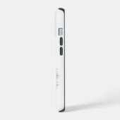 眠る天使、白黒デザイン iPhone 15ケース (左側面)