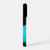 眠る天使、黒と緑のデザイン iPhoneケース (右側面)