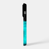 眠る天使、黒と緑のデザイン iPhoneケース (左側面)