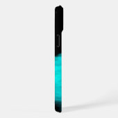 眠る天使、黒と緑のデザイン iPhoneケース (右側面)