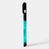 眠る天使、黒と緑のデザイン iPhoneケース (左側面)