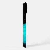 眠る天使、黒と緑のデザイン iPhoneケース (右側面)