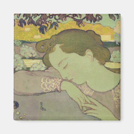 眠る女, 1892 マグネット (正面)