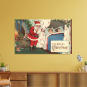 眠る子どもたちのサンタ観察 キャンバスプリント (インサイチュ (リビング))