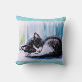眠る子猫装飾用クッション クッション