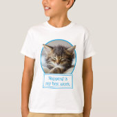 眠る子猫 Tシャツ (正面)