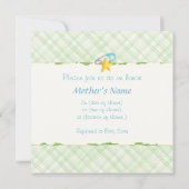 眠る子羊と月の赤ちゃんシャワーann. 招待状 (裏面)