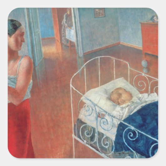眠る子, 1924 スクエアシール (正面)