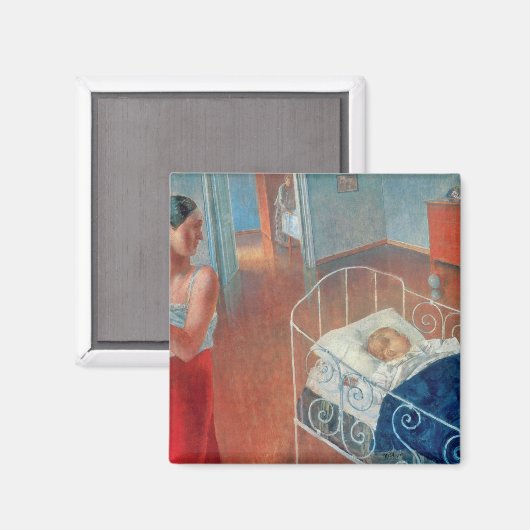 眠る子， 1924 マグネット (正面/裏面)