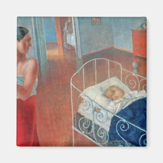 眠る子， 1924 マグネット (正面)