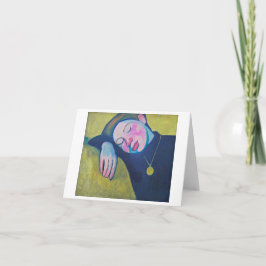 『眠る少女』 （ソニア・ドローネ著、1907年） カード