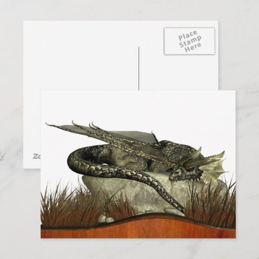 眠る岩の竜 ポストカード (正面/裏面)