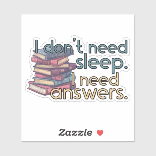 「眠る必要はない。答えが必要だ」 読み取り シール (シート)