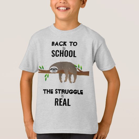 眠る怠け新学期闘争は実在 Tシャツ (正面)