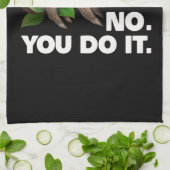 眠る怠け者の怠け者の好き者ユーモアのある キッチンタオル (折り畳み)