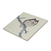 眠る日本のフクロウの夜のアートワーク タイル (側面)