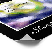 眠る月俳句アートプリント ポスター (角)