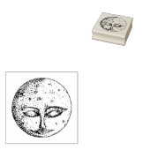 眠る月 ラバースタンプ (押印)