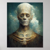 眠る死の暗いファンタジーSci-Fiアートポスター ポスター (正面)