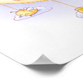 眠る熊とハチかわいいアニメ ポスター (角)