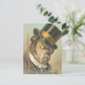 「眠る犬」ヴィンテージ ポストカード (スタンド正面)