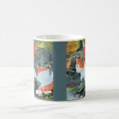 眠る猫、かわいい コーヒーマグカップ (中央)