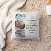 "眠る王"ミニマルモダン主義シェークスピアTh クッション (ブランケット)