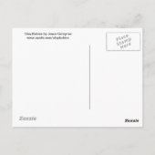 眠る粘土ベビー:ポリマー粘土彫刻 ポストカード (裏面)