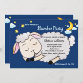 眠る羊のスリンバーティー招待状 招待状 (正面/裏面)