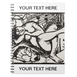 眠る羊飼いデスフランツマルクパーソナライズされたノート ノートブック