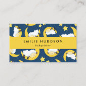 眠る羊、ベビーシッター、気に日、子気に供 名刺 (正面)