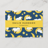 眠る羊、ベビーシッター、気に日、子気に供 名刺 (正面)