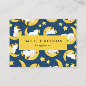 眠る羊、ベビーシッター、気に日、子気に供 名刺 (正面)