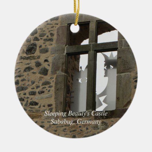 眠る美しいの城 セラミックオーナメント (正面)
