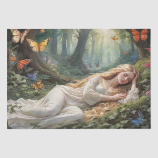 眠る美しいの夢の風景 – デコページ – 薄葉紙 (正面)